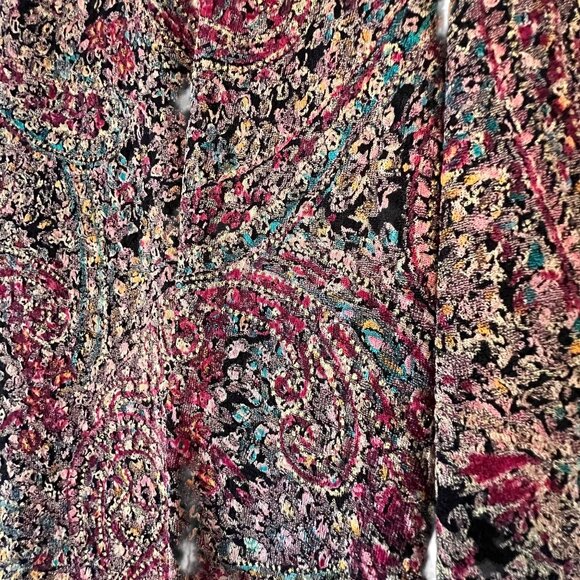 NWT Alex Evenings Paisley Jacket Full Zip PM Multicolor Paisley Metallic Lined - Picture 4 of 14